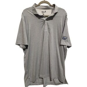 Johnnie-O Mens XL Striped Performance Polo Shirt We-Ko-Pa Golf Club Blue Black
